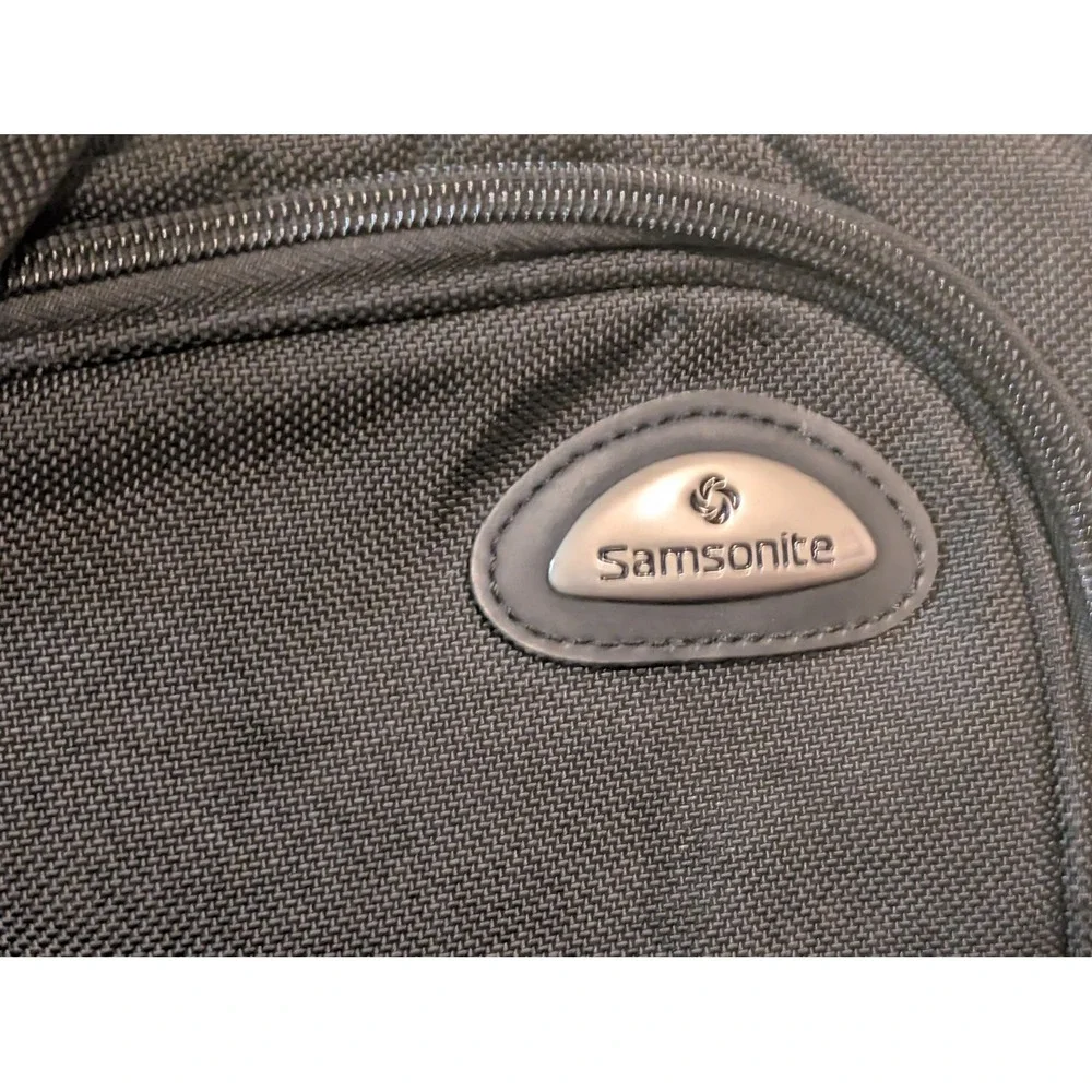 Samsonite Black Ballistic Nylon Many-Compartment Travel Tote Carry-On 18